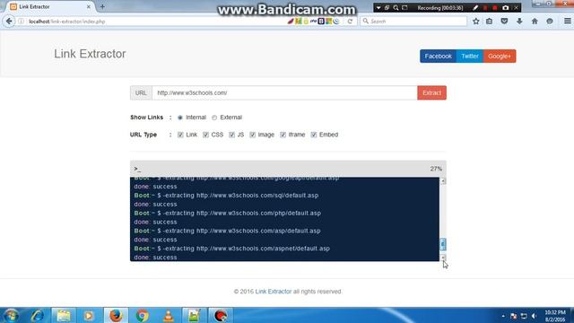 Link Extractor - PHP+jQuery смотреть онлайн