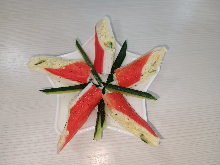 Закуска из крабовых палочек. смотреть онлайн