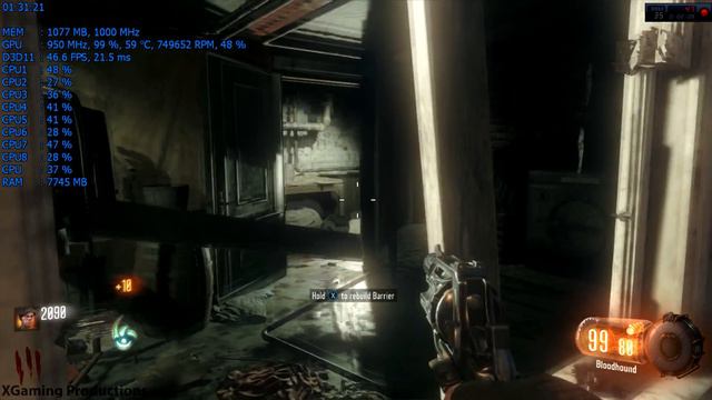 Call of Duty®: Black Ops III On AMD Radeon R7 240 2GB GDDR3 (Zombies / Windows 10) смотреть онлайн