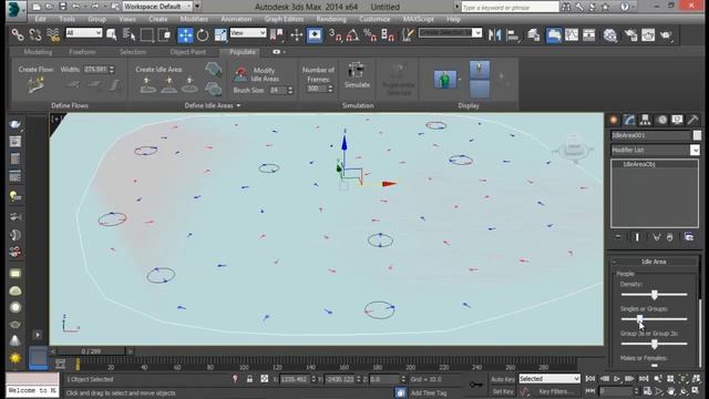 Creating crowd simulation in 3ds max смотреть онлайн