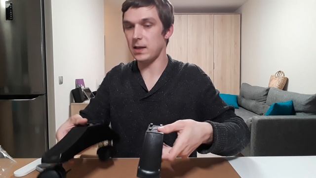 Распаковка обогревателя Timberk Islandia Noir TEC.E5 M 1000 (черный) смотреть онлайн