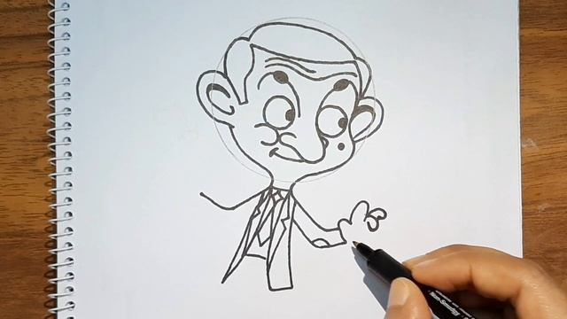 How to Draw Mr.Bean | Drawing Lesson | SuchonaRt. смотреть онлайн