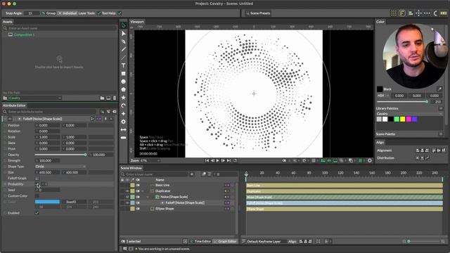 1 Minute Wonder | Illustrating a halftone spiral in Cavalry смотреть онлайн