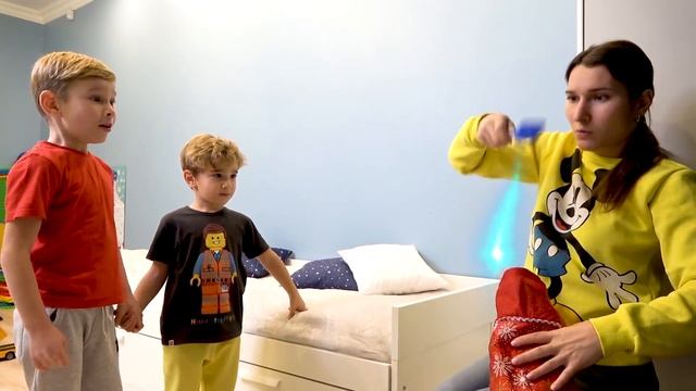 Lev And Gleb Take Power Wheels Trucks From Santa's Boots Ride On And Play With Them #2