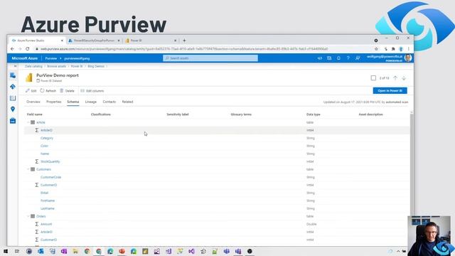 Azure Purview - Enhanced Power BI Integration (August 2021) смотреть онлайн