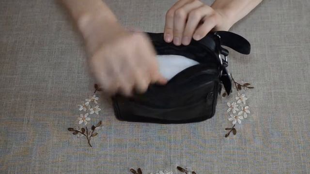 Мужская сумка через плечо Fonmor цвет черный смотреть онлайн