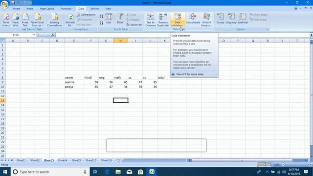 How to Use Data Tab in MS Excel 2007 | Complete data tab Explain смотреть онлайн