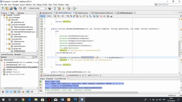 5 - CRUD Insertar, Actualizar y Eliminar desde la Vista(JFrame) | Curso Java Swing JPA смотреть онлайн