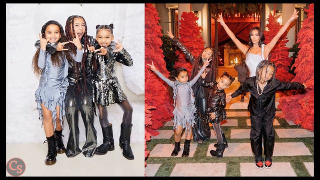 Kim Kardashian and Her Kids Stunning Look at Her Family Christmas Party 2022 смотреть онлайн