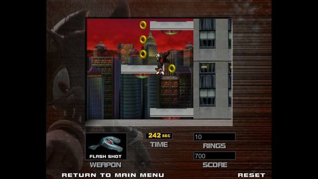The Official Shadow the Hedgehog Flash Game смотреть онлайн