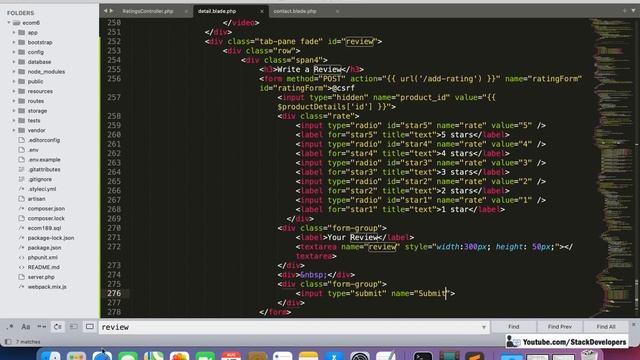 Laravel 8 E-commerce | Laravel Rating and Review | Integrate Star Rating Script at Product Page смотреть онлайн