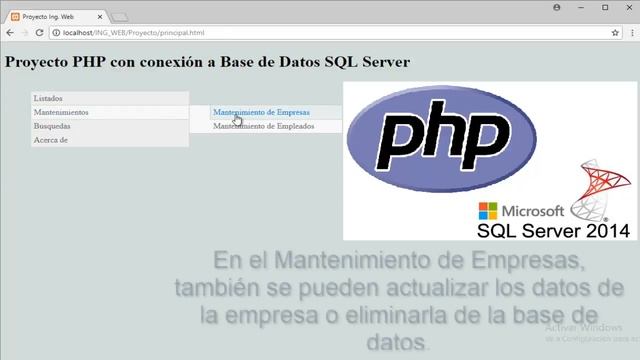 Proyecto CRUD - PHP con SQL Server. смотреть онлайн