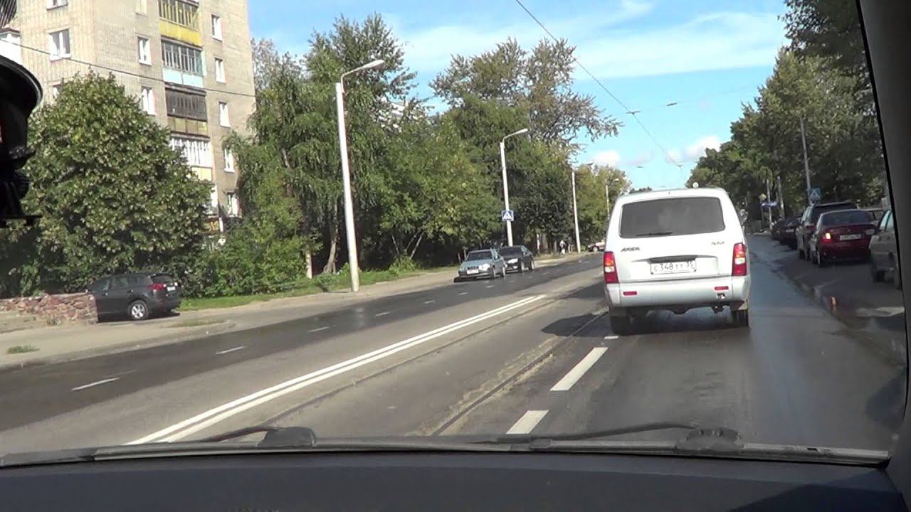 Поездки по Череповцу, Советский проспект. ч 2_3. смотреть онлайн