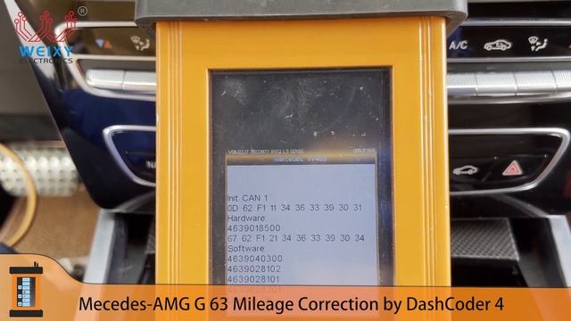 DashCoder4 DC4 Mileage Correction On Mercedes AMG G63 Full LCD DashBoard By OBD - WEIXY Electronics