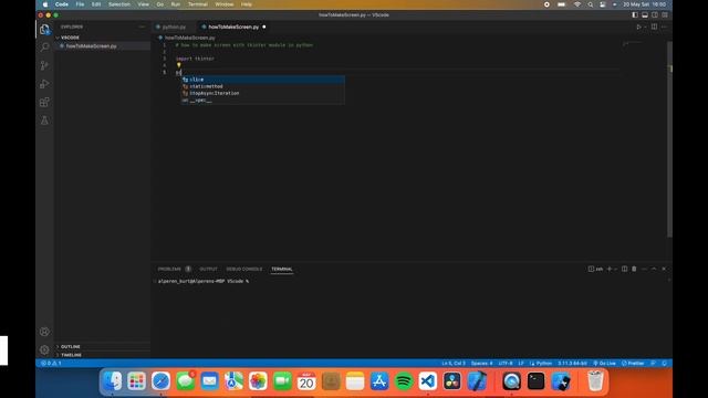 Create screen with TKINTER Module | Python смотреть онлайн