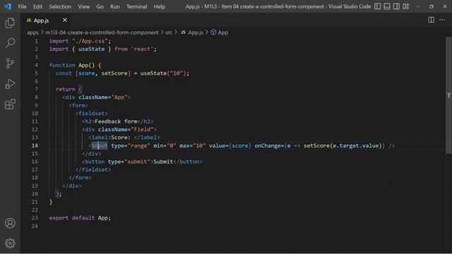 Create a Controlled Form Component part - 11 смотреть онлайн