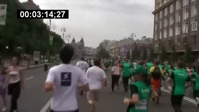 Пробег под каштанами. Киев. 5 км с камерой)))