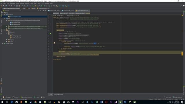 Android Studio : How to Change App's Starting Activity смотреть онлайн