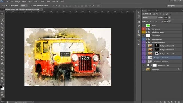 Watercolor 2 Photoshop Action Tutorial смотреть онлайн