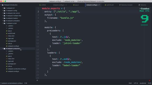 Introduction to Webpack with Babel as Transpiler ES6 #5 смотреть онлайн