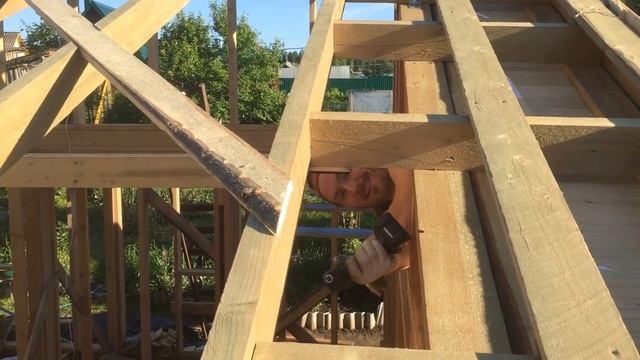 ОДНОСКАТНАЯ КРЫША ПОШАГОВАЯ ИНСТРУКЦИЯ/PENT ROOF VIDEO GUIDE