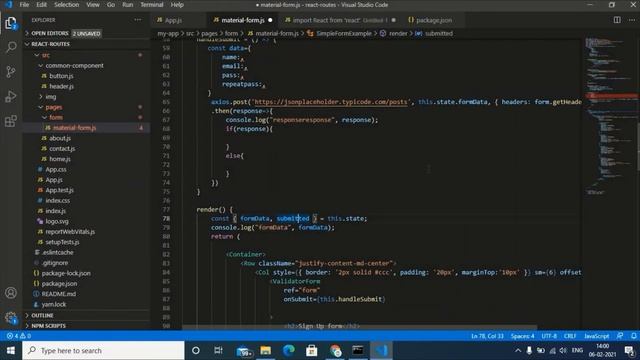React form || form validation || material ui form смотреть онлайн