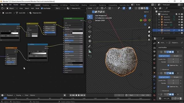 Procedural Rock Material in Blender #rocktutorial смотреть онлайн