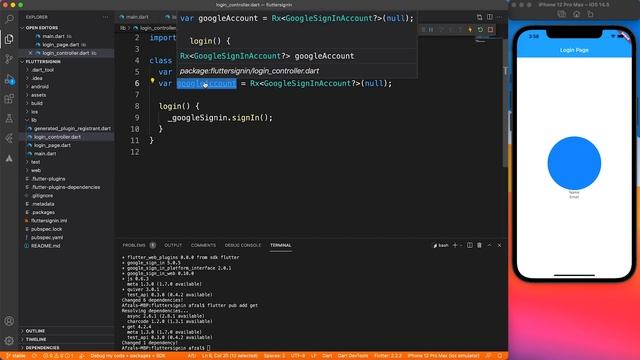 Google SignIn with Flutter | Android, iOS and Web tutorial смотреть онлайн
