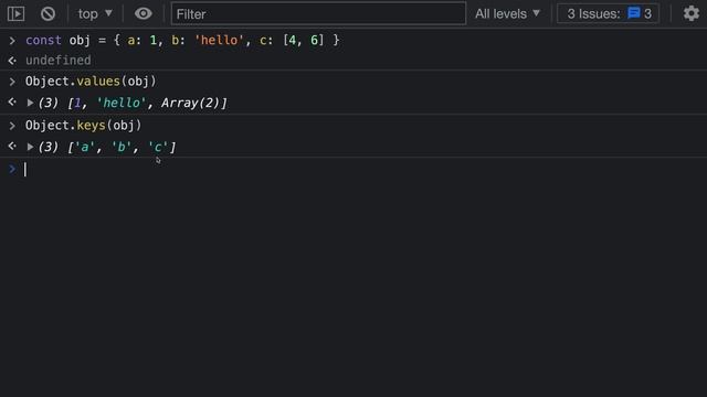 JavaScript tips — Convert an object into an array of values, keys, or key-value pairs смотреть онлайн