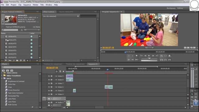 Монтаж в Premiere Pro. Основы. Урок 1 (продолжение)
