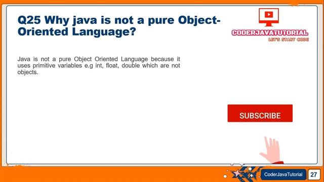 Java a Pure Object Oriented Programming Language or Not | Java is not 100% Object Oriented Language смотреть онлайн