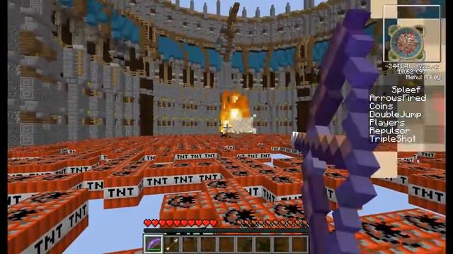 Minecraft minigames #1 - TNT Run + Bow spleef смотреть онлайн