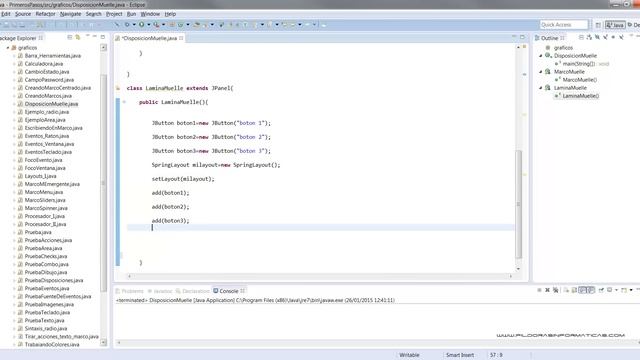 Curso Java Aplicaciones gráficas. Disposiciones avanzadas II Spring. Vídeo 116 смотреть онлайн