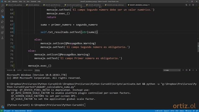 Python Curso V2: 402 4/4 Calculadora Básica con Interfaz Gráfica de Usuario (GUI) con PyQt5 смотреть онлайн