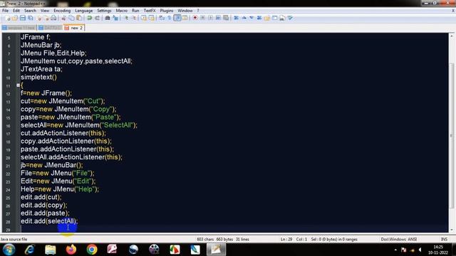Create Simple Text Document using Java JFrame смотреть онлайн
