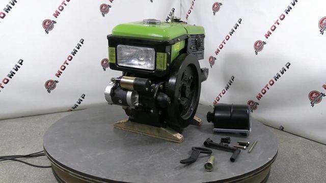 Двигатель дизельный R195, 15 л.с, с эл.стартером , для мотоблоков и мини-тракторов смотреть онлайн