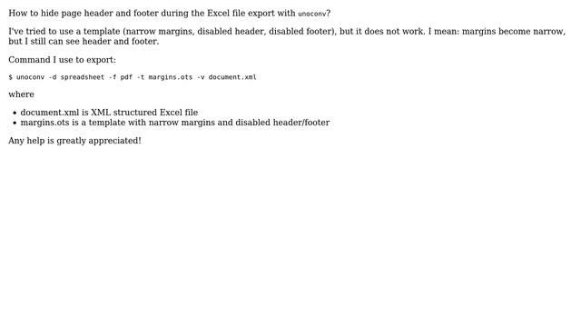 unoconv: export Excel file to PDF without any scripting смотреть онлайн