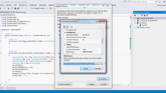 Cadena de conexión SQL Server смотреть онлайн