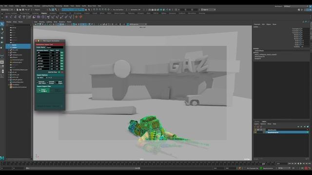 Animations Export Tool for Maya to FBX смотреть онлайн