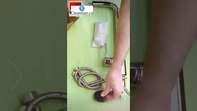 Смеситель для кухни с выдвижной лейкой Timo Saona 2326/00FL хром смотреть онлайн