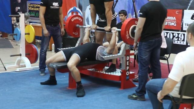 Михаил Костромин, bench press 190 kg смотреть онлайн