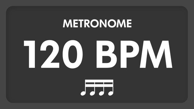 120 BPM - Metronome - 16th Notes смотреть онлайн