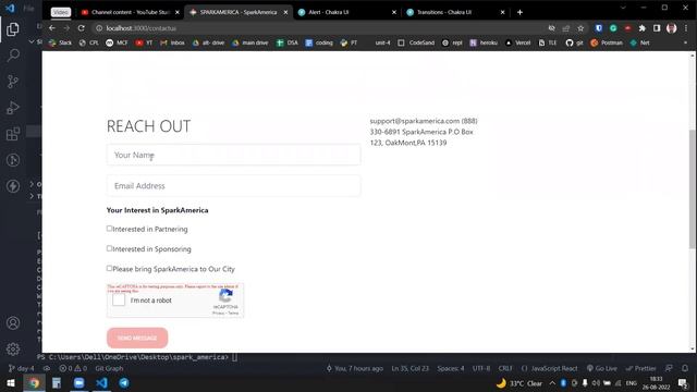 SparkAmerica Clone using ChakraUI , React Router , reactJS ||Masai School смотреть онлайн