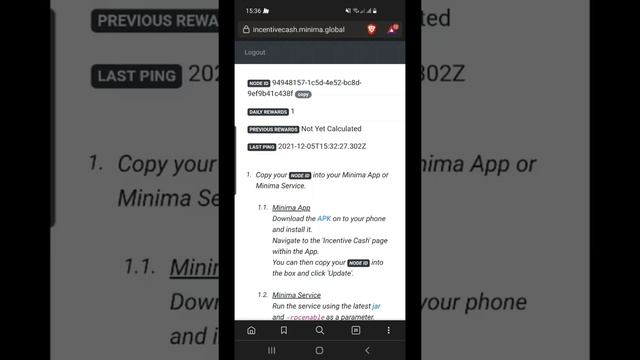 Connecting your Minima node to the Incentive Cash Rewards Program смотреть онлайн