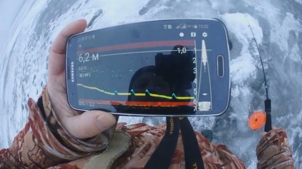 Эхолот Практик 7 Wi-Fi. Ловля со льда с эхолотом в режиме "Зима" часть 2