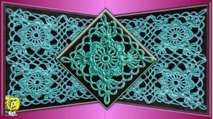 АЖУРНЫЙ КВАДРАТНЫЙ МОТИВ КРЮЧКОМ