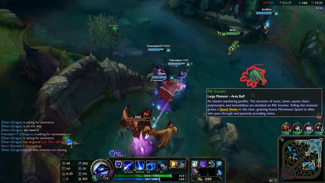 League of Legends - Xerath vs Diana Season 6 Gameplay смотреть онлайн