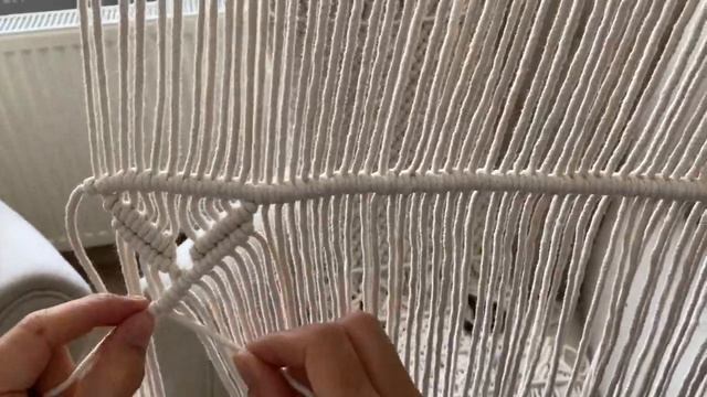 Makrome Runner Yapılışı DIY Macrame Runner Preparation DIY смотреть онлайн