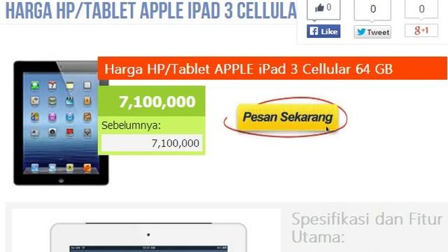 Harga HP: APPLE iPad 3 Cellular 64 GB смотреть онлайн