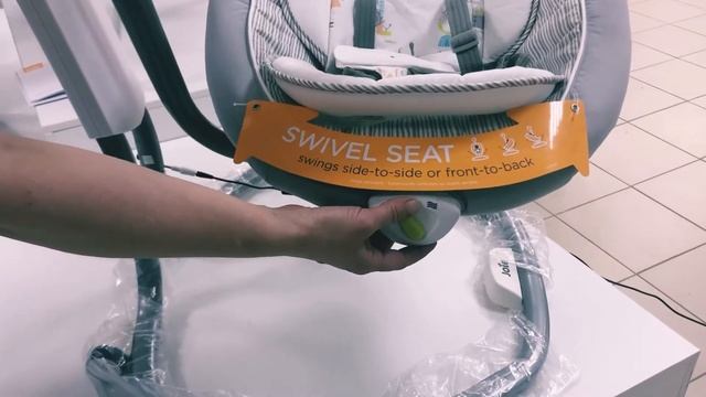 Электрокачели шезлонг Joie Serina Swivel смотреть онлайн